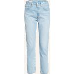 Indigofarbene LEVI'S 501 Ankle-Jeans aus Baumwolle für Damen Größe M 
