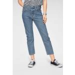 Reduzierte Graue LEVI'S 501 Crop Ankle-Jeans aus Denim für Damen Größe XXL 