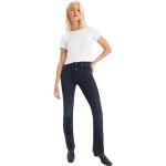 Dunkelblaue LEVI'S Slim Fit Jeans aus Denim für Damen Weite 25 