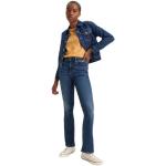 Indigofarbene LEVI'S Bootcut Jeans aus Baumwolle für Damen Größe XS Weite 27 
