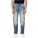 Blaue LEVI'S 501 Slim Fit Jeans aus Baumwolle für Herren Weite 33, Länge 32 für den für den Herbst 