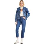 Blaue Unifarbene LEVI'S 501 Bio 7/8 Jeans & Ankle-Jeans mit Pferdemotiv aus Baumwolle für Damen Größe XXL Weite 29 