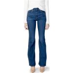 Reduzierte Blaue LEVI'S Bootcut Jeans mit Reißverschluss aus Baumwolle maschinenwaschbar für Damen Größe XS Weite 31, Länge 32 