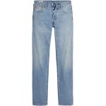 Reduzierte Blaue Unifarbene LEVI'S Slim Fit Jeans mit Reißverschluss aus Baumwolle maschinenwaschbar für Herren Weite 40, Länge 34 