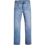 Blaue LEVI'S 501 Straight Leg Jeans aus Denim für Herren Weite 38, Länge 32 