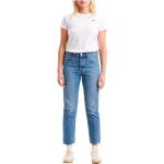 Reduzierte Hellblaue LEVI'S High Waist Jeans aus Baumwolle für Damen Größe S 
