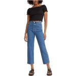 Reduzierte Blaue LEVI'S Slim Fit Jeans aus Denim für Damen Größe S Weite 30 