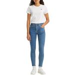 Reduzierte Graue LEVI'S Skinny Jeans aus Denim für Damen Weite 28 