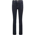 Dunkelblaue LEVI'S Straight Leg Jeans aus Denim für Damen Größe XL 