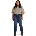 Reduzierte LEVI'S Straight Leg Jeans aus Denim für Damen Größe XL Große Größen 