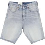 Reduzierte Blaue Vintage LEVI'S Bio Jeans-Shorts aus Denim für Damen für den für den Sommer 