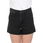 Reduzierte Schwarze LEVI'S Jeans-Shorts aus Denim für Damen für den für den Sommer 