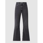 Reduzierte Schwarze LEVI'S Bootcut Jeans mit Reißverschluss für Damen Größe XS Weite 25, Länge 34 