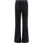 Reduzierte Schwarze LEVI'S Bootcut Jeans mit Reißverschluss aus Leder für Damen 