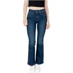 Reduzierte Blaue LEVI'S Bootcut Jeans aus Baumwolle für Damen Weite 24, Länge 30 