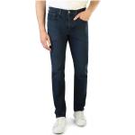Reduzierte Blaue Unifarbene LEVI'S Straight Leg Jeans mit Reißverschluss aus Denim maschinenwaschbar für Herren Größe S 