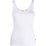 Reduzierte Weiße LEVI'S Rundhals-Ausschnitt Tank-Tops aus Baumwolle für Damen Größe XS für den für den Frühling 
