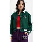 Grüne LEVI'S Mini College-Jacken Cropped für Damen Größe XS 