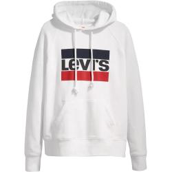 Levi's Graphic Standard Hoodie, Weißes Damen-Sweatshirt