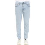 Reduzierte Blaue LEVI'S Slim Fit Jeans mit Reißverschluss aus Denim für Herren für den für den Sommer 