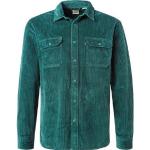 Grüne Langärmelige LEVI'S Kentkragen Hemden mit Kent-Kragen aus Baumwolle für Herren Größe XXL 