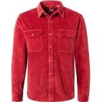 Rote Langärmelige LEVI'S Kentkragen Hemden mit Kent-Kragen aus Baumwolle für Herren Größe XXL 