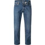 Reduzierte Indigofarbene Bestickte LEVI'S 501 Jeans mit Stickerei aus Baumwolle für Herren Weite 29, Länge 30 
