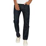 Reduzierte Blaue LEVI'S 501 Straight Straight Leg Jeans aus Baumwolle für Herren Weite 38 