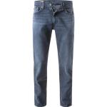 Dunkelblaue Bestickte LEVI'S 512 Slim Fit Jeans aus Baumwolle für Herren Weite 29, Länge 30 für den für den Frühling 