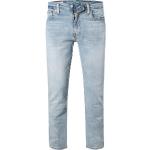 Reduzierte Hellblaue Bestickte LEVI'S 512 Slim Fit Jeans aus Baumwollmischung für Herren Weite 29, Länge 30 