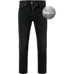 Schwarze LEVI'S 511 Slim Fit Jeans aus Leder für Herren Weite 29, Länge 30 