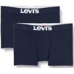 Reduzierte Marineblaue LEVI'S Herrenboxershorts aus Baumwolle Größe S 