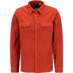 Rote Langärmelige LEVI'S Kentkragen Hemden mit Kent-Kragen aus Cord für Herren Größe XL 