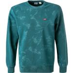 Grüne Unifarbene LEVI'S Herrensweatshirts aus Baumwolle Größe XL für den für den Herbst 