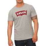 Reduzierte Graue LEVI'S T-Shirts aus Baumwolle für Herren Größe S 