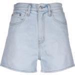 Blaue Loose Fit LEVI'S Jeans-Shorts mit Reißverschluss aus Denim für Damen 