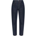 Reduzierte Marineblaue Bestickte LEVI'S Jeans mit Stickerei mit Reißverschluss aus Denim für Damen Weite 29, Länge 30 