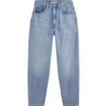 Indigofarbene LEVI'S Tapered Jeans aus Denim für Damen Weite 28 