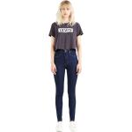 Blaue Unifarbene Super Skinny LEVI'S Bio Skinny Jeans aus Kunstfaser für Damen Größe XS Weite 29 