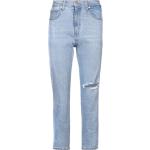 Blaue LEVI'S Mom-Jeans mit Reißverschluss aus Denim für Damen Größe XXL 
