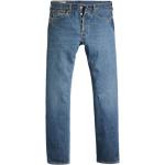 Blaue LEVI'S 501 Slim Fit Jeans aus Denim für Herren Weite 38, Länge 32 