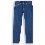 Reduzierte Dunkelblaue Bestickte LEVI'S 501 Jeans mit Stickerei mit Reißverschluss aus Polyamid für Herren Größe S Weite 32, Länge 34 