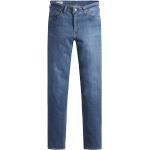 Reduzierte Blaue Bestickte LEVI'S 511 Slim Fit Jeans mit Reißverschluss aus Baumwolle für Herren Größe S Weite 32, Länge 32 