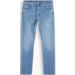Reduzierte Hellblaue Bestickte LEVI'S 512 Jeans mit Stickerei mit Reißverschluss aus Baumwolle für Herren Größe S Weite 32, Länge 34 