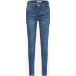 Reduzierte Blaue Super Skinny LEVI'S Skinny Jeans mit Reißverschluss aus Baumwolle für Damen 