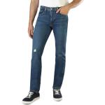 Reduzierte Blaue LEVI'S Slim Fit Jeans mit Reißverschluss aus Denim maschinenwaschbar für Herren 