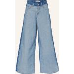 Reduzierte Loose Fit LEVI'S Wide Leg Jeans & Relaxed Fit Jeans mit Fransen mit Knopf aus Baumwolle für Damen 