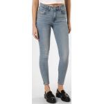 Blaue Unifarbene LEVI'S Skinny Jeans aus Denim für Damen Größe XXL Weite 29, Länge 30 