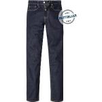 Dunkelblaue Bestickte LEVI'S Slim Fit Jeans aus Baumwollmischung für Herren Weite 29, Länge 30 