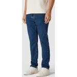 Dunkelblaue LEVI'S 5-Pocket Jeans mit Reißverschluss aus Baumwolle für Herren Weite 34, Länge 32 